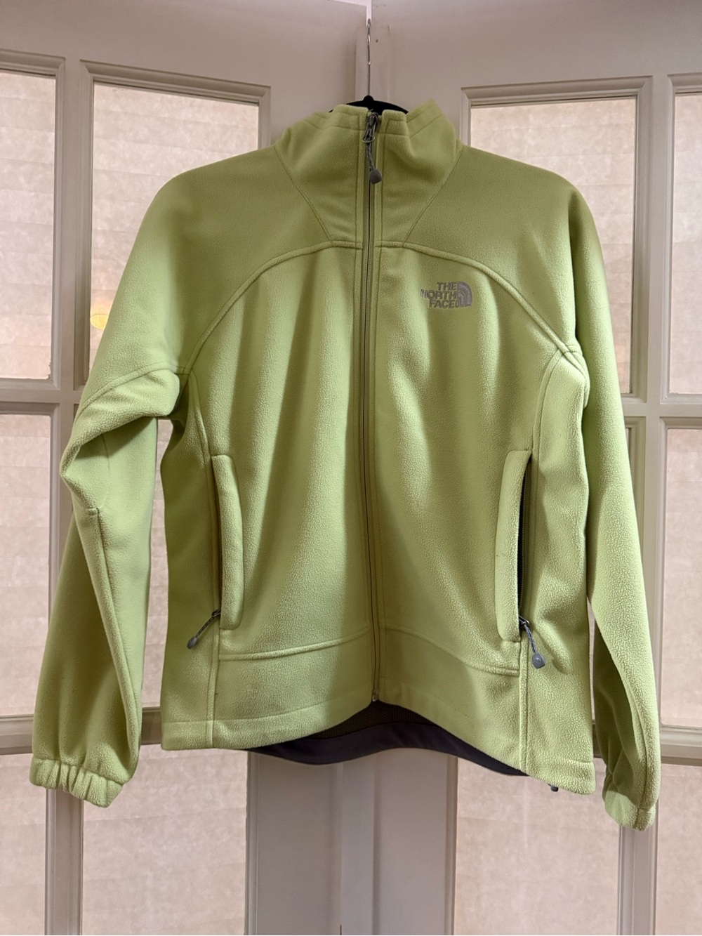 The North Face Light Lime Green Full-Zip Fleece Jacket